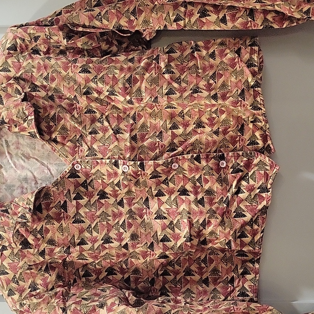 Roper Multicolor Geometric Button Down Shirt - image 5